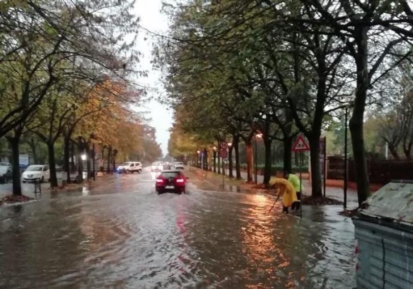 Maltempo: strade allagate nel Valenzano